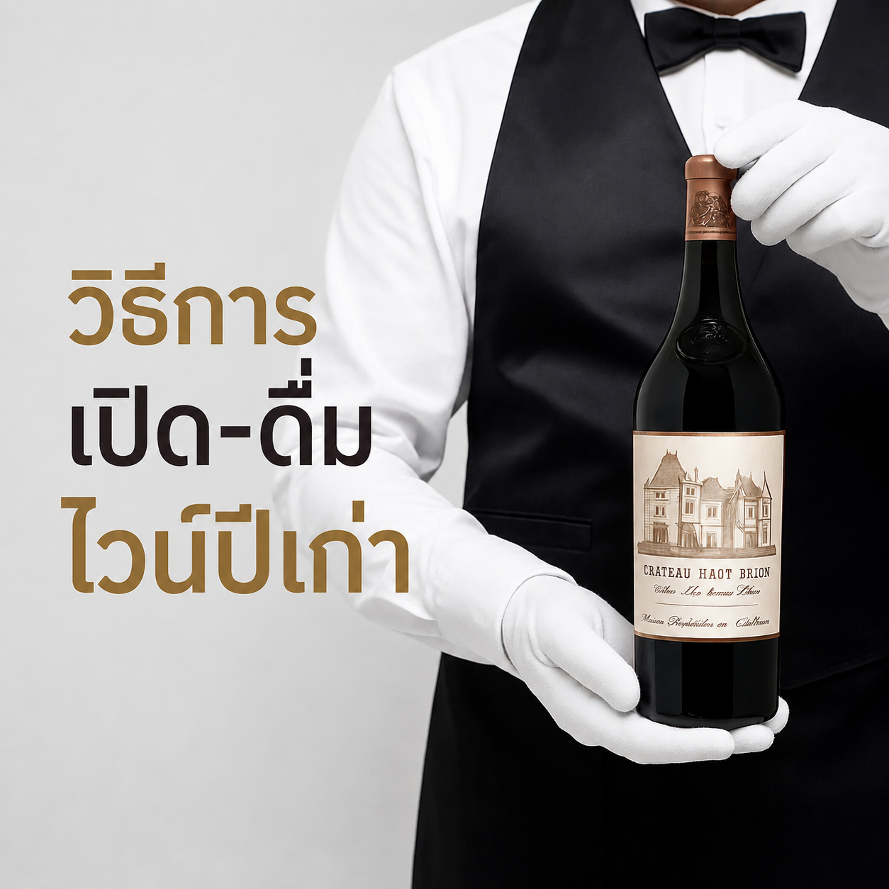 วิธีการเปิด-ดื่มไวน์ปีเก่า