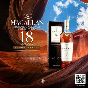 THE MACALLAN SHERRY OAK CASK 18 YEARS OLD