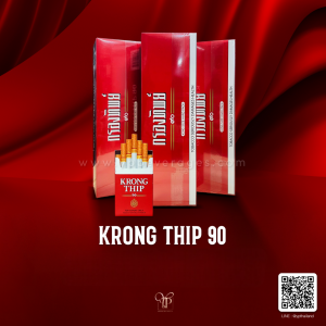 บุหรี่กรองทิพย์ 90 KRONGTHIP พร้อมส่งทันที ราคาถูกที่สุด แท้ 100%