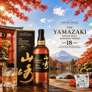 THE YAMAZAKI 18 YEARS OLD SINGLE MALT WHISKY